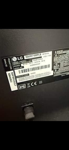LG TV 55 TUM