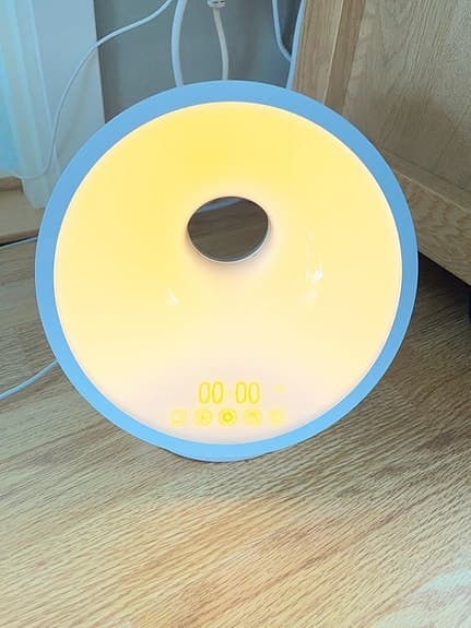 Philips väckarklocka med wake-up light vit HF3653