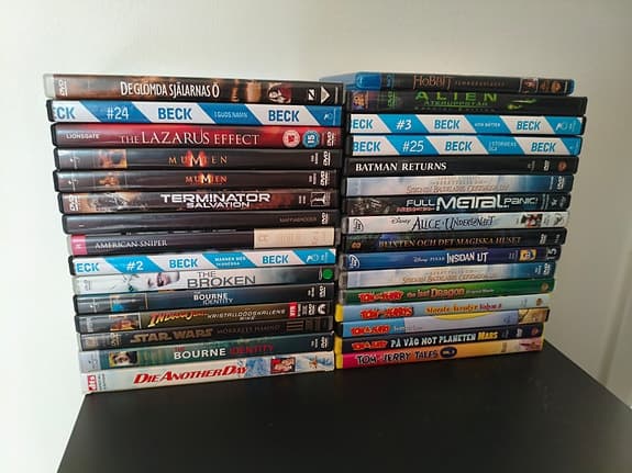 30 DVD filmer + 1 bluray paket i blandat skick!!