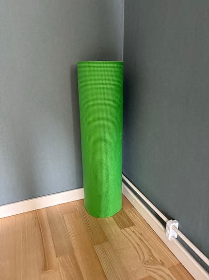 Grön träningsmatta / yogamatta