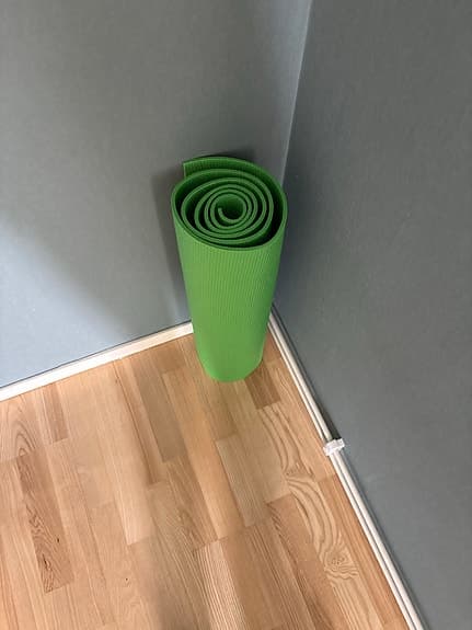 Grön träningsmatta / yogamatta