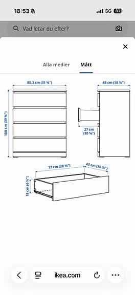 Malm byrå ikea