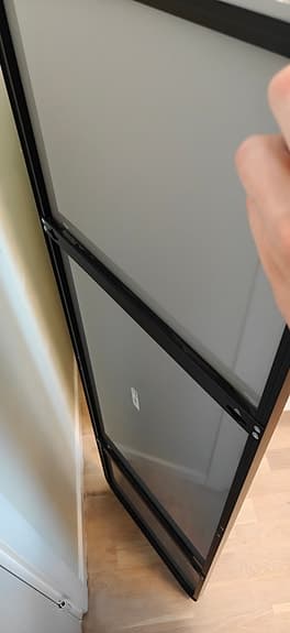 IKEA spegel med svart ram helkropp