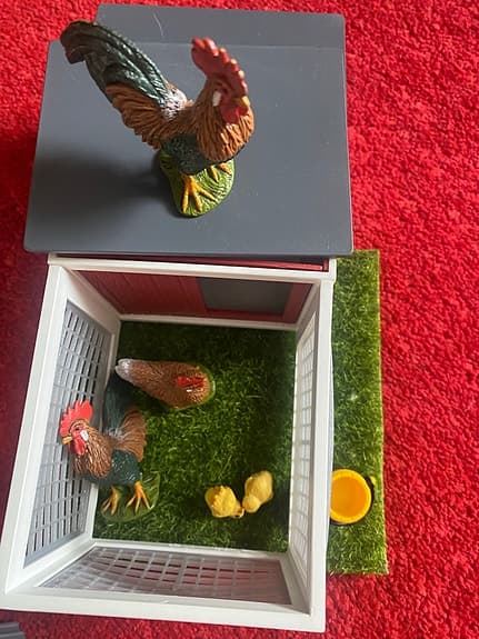 Schleich bondgårdsdjur och hästambulans lekset