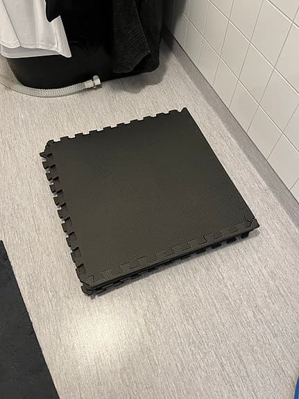 Svart pusselmatta/gymgolv - 6st