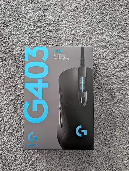 Logitech G403 HERO gamingmus med kabel