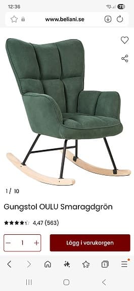 fåtölj/gungstol