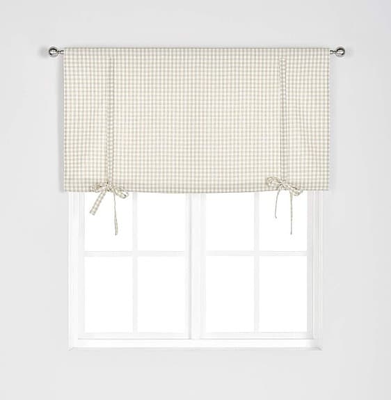 Rutiga hissgardiner 140 cm & 120 cm
