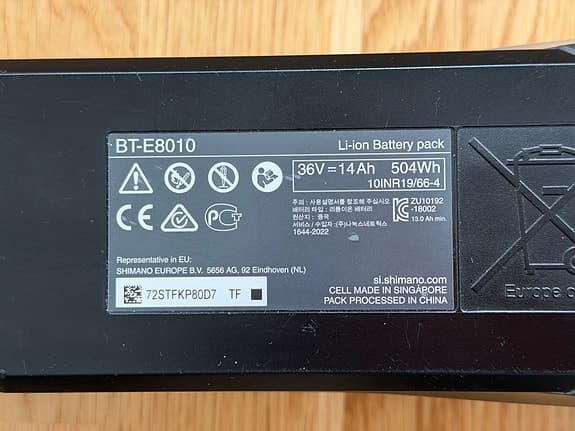 Shimano BT-E8010 Cykelbatteri