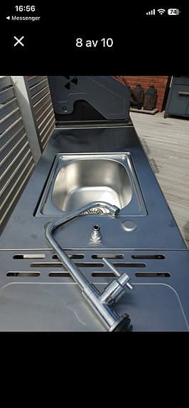 Austin and Barbeque utekök gasolgrill med sidobrännare och vask