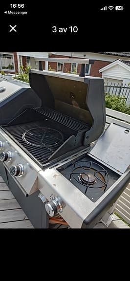 Austin and Barbeque utekök gasolgrill med sidobrännare och vask