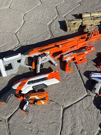 Nerf leksakspistoler och gevär paket