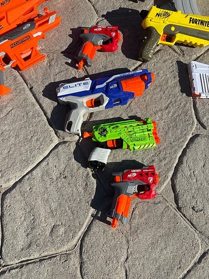 Nerf leksakspistoler och gevär paket