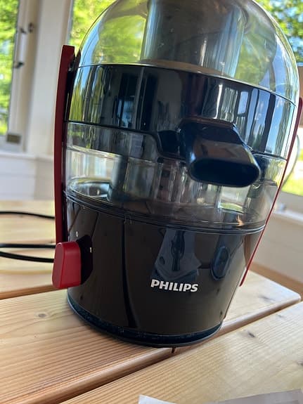 Philips juicepress/råsaftcentrifug svart med kanna