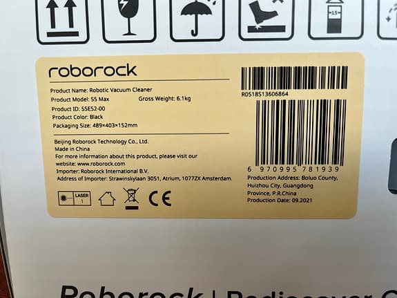 Roborock S5 Max robotdammsugare svart