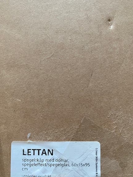 Ikea Lettan spegelskåp 60x95 NY