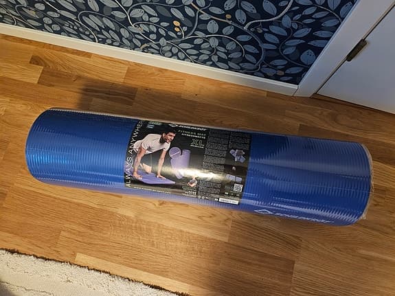 Schildkröt Fitness Mat XL blå träningsmatta