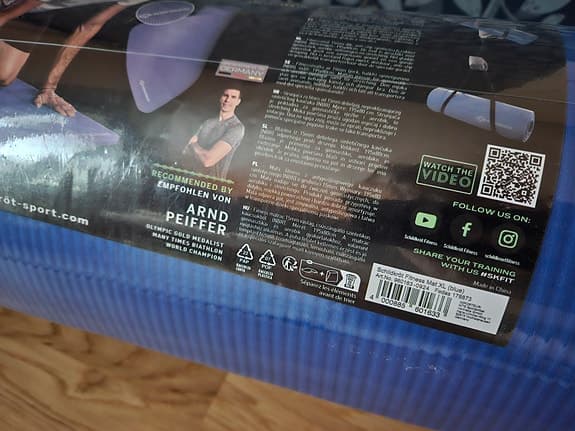 Schildkröt Fitness Mat XL blå träningsmatta