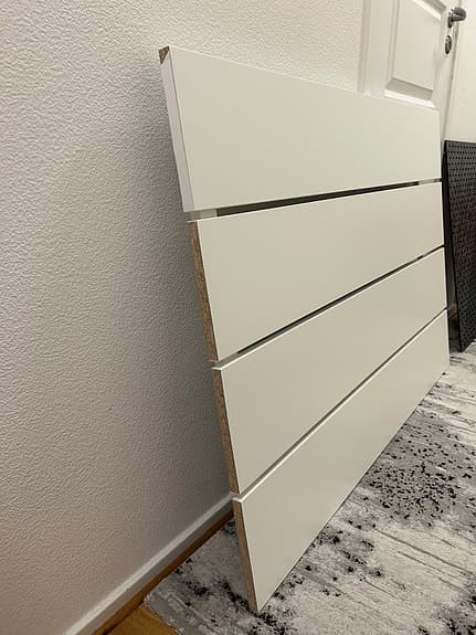 Nordli sänggavel 120cm med förvaring/nattduksbord