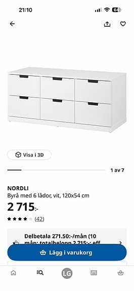Nordli byrå från IKEA