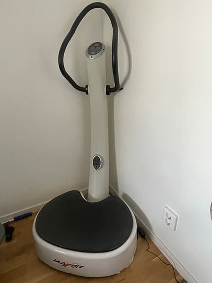 Maxfit vibrationsplatta träningsmaskin vit/svart