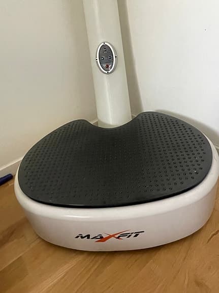 Maxfit vibrationsplatta träningsmaskin vit/svart