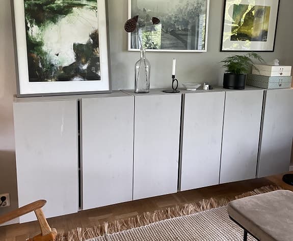 3st målade IVAR skåp IKEA