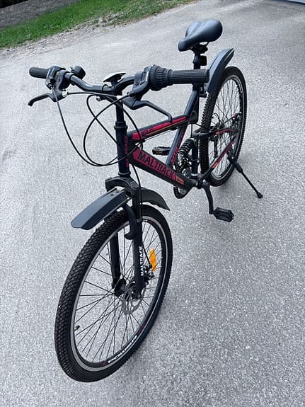 Mountainbike Target 26" - Röd med stöd dämpare.