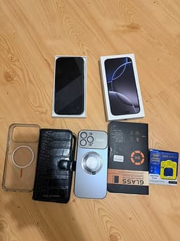 iPhone 16 pro Max 256GB med tillbehör