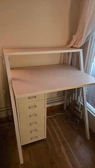 MITTPLAN Skrivbord, vit, 80x60 cm