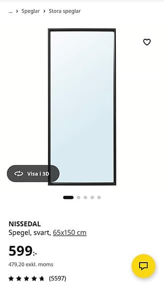 Spegel NISSEDAL från IKEA