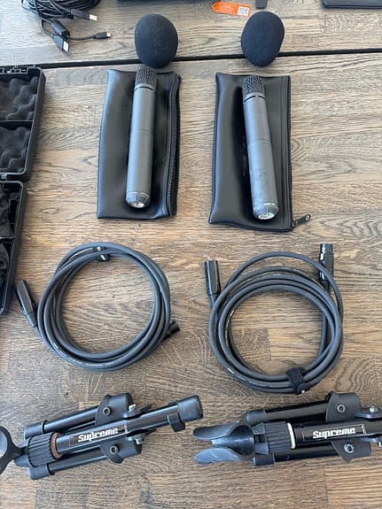 Komplett set för podcast/stream (Zoom H6+Røde M3 och NT-USB)
