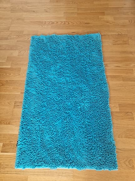 Badrumsmatta 70x120 cm, turkos