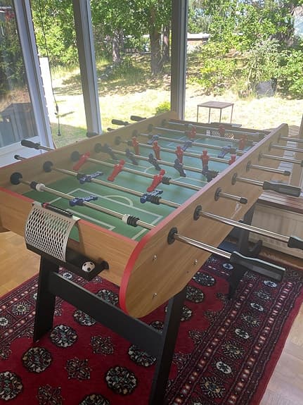 Bordfotboll / fotbollsspel med träkabinett