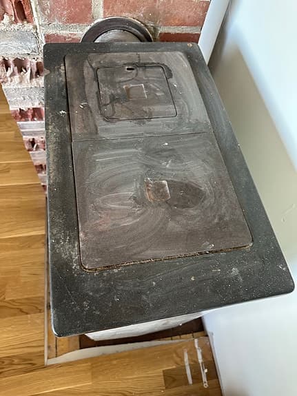 Jøtul NR 450 vedspis vit