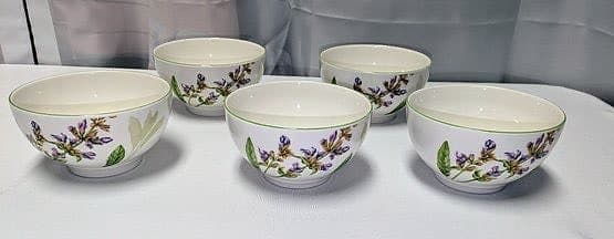 Villeroy & Boch skålar porslin med blommönster