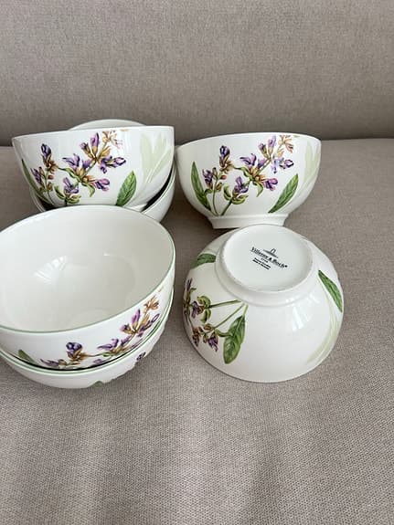 Villeroy & Boch skålar porslin med blommönster