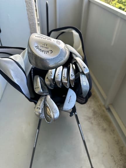 Callaway PowerBilt Cougar golfklubbor med Logic bärbag