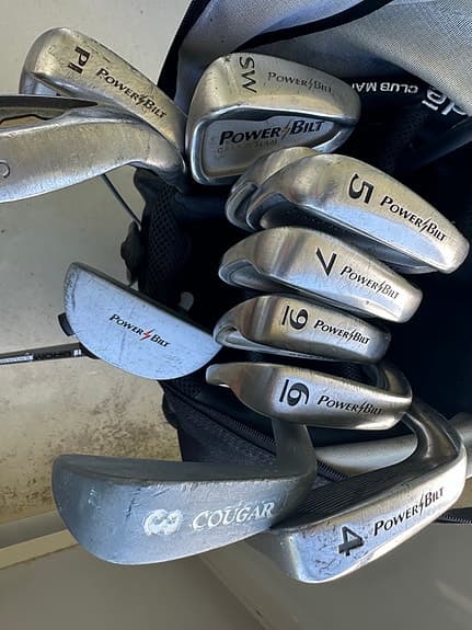 Callaway PowerBilt Cougar golfklubbor med Logic bärbag