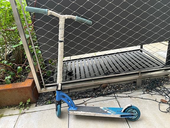 Sparkcykel blå
