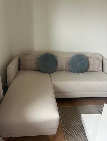 Beige divansoffa säljes