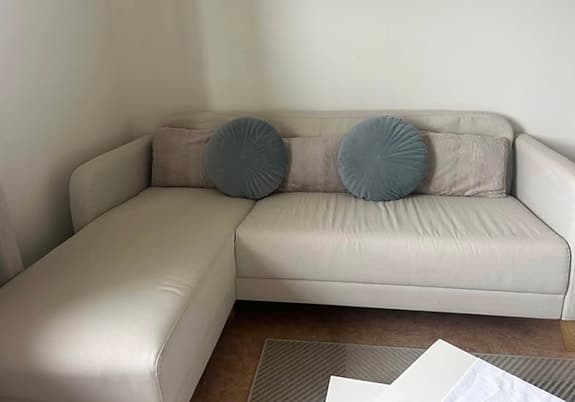 Beige divansoffa säljes