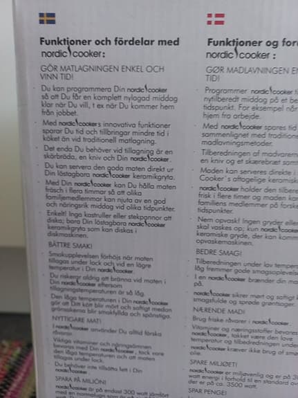 Oanvänd slow cooker