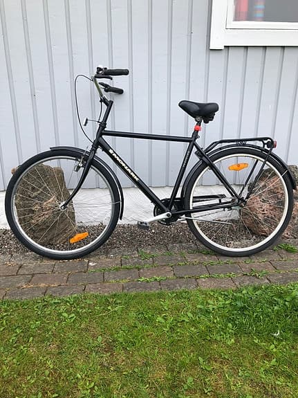 Monark stadscykel 53 cm 28" unisex svart