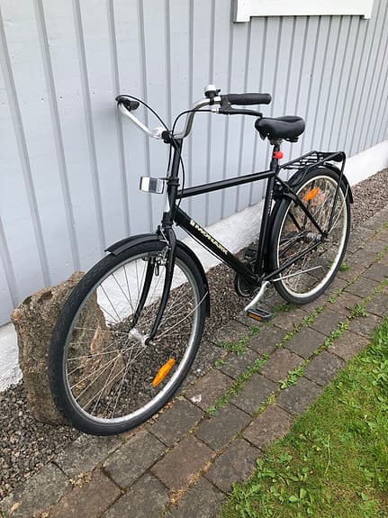 Monark stadscykel 53 cm 28" unisex svart