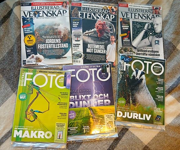 Tidningar Illustrerad Vetenskap och Digital Foto