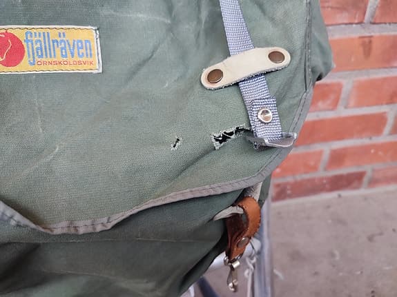 Fjällräven ramryggsäck grön