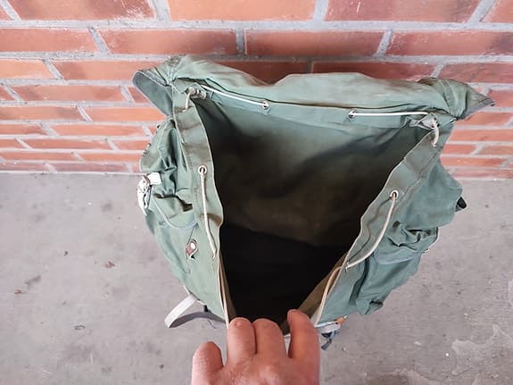 Fjällräven ramryggsäck grön