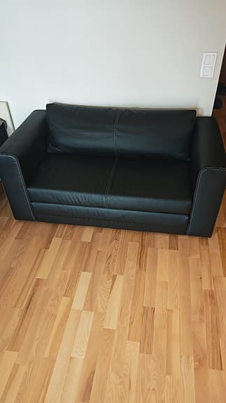 Ikea ASKEBY Two-seat sofa-bed, black