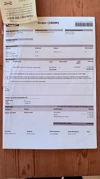 IKEA Klintorp 4-sitssoffa med schäslong